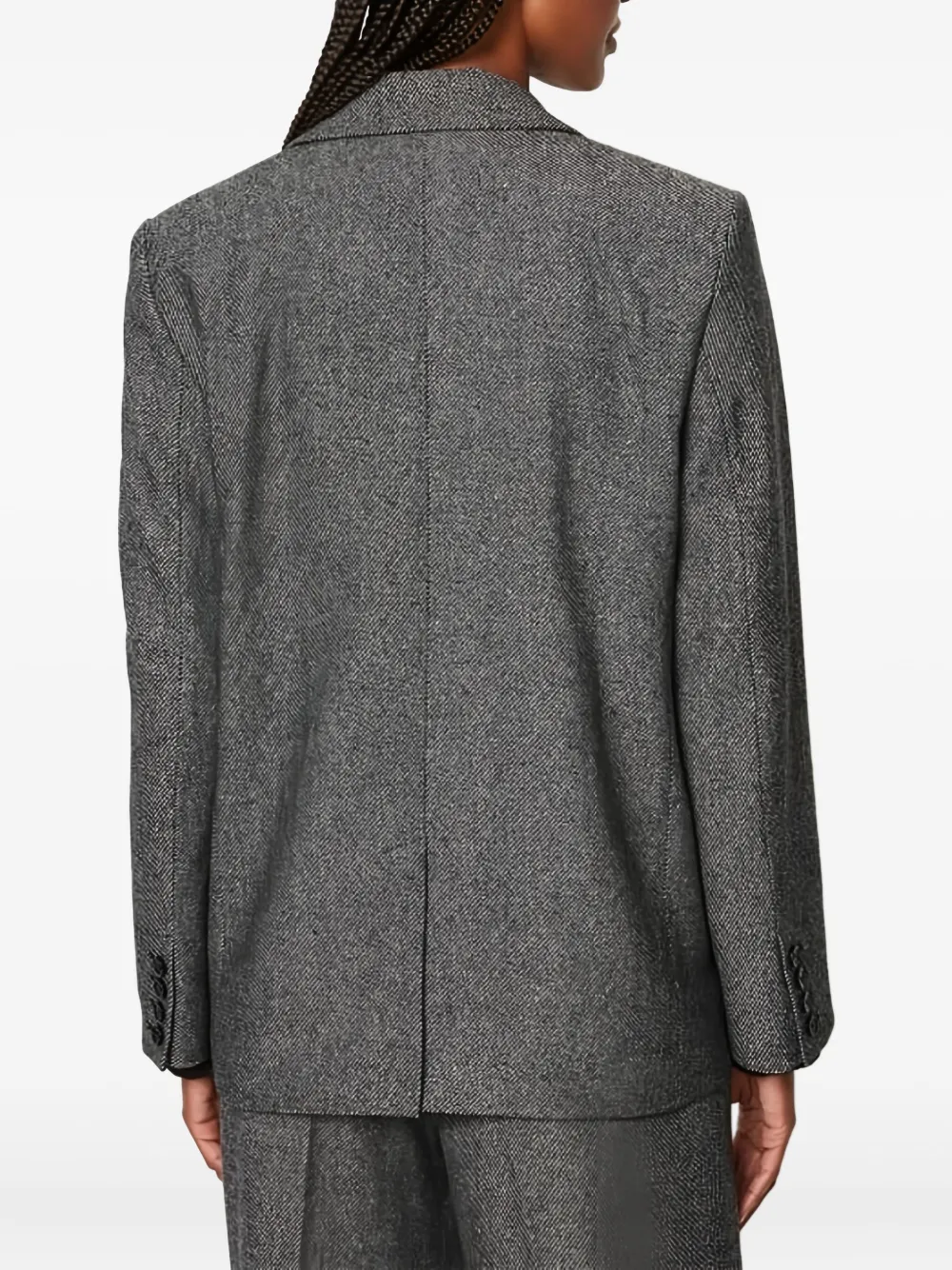 Marc O'Polo Gestreepte blazer Grijs