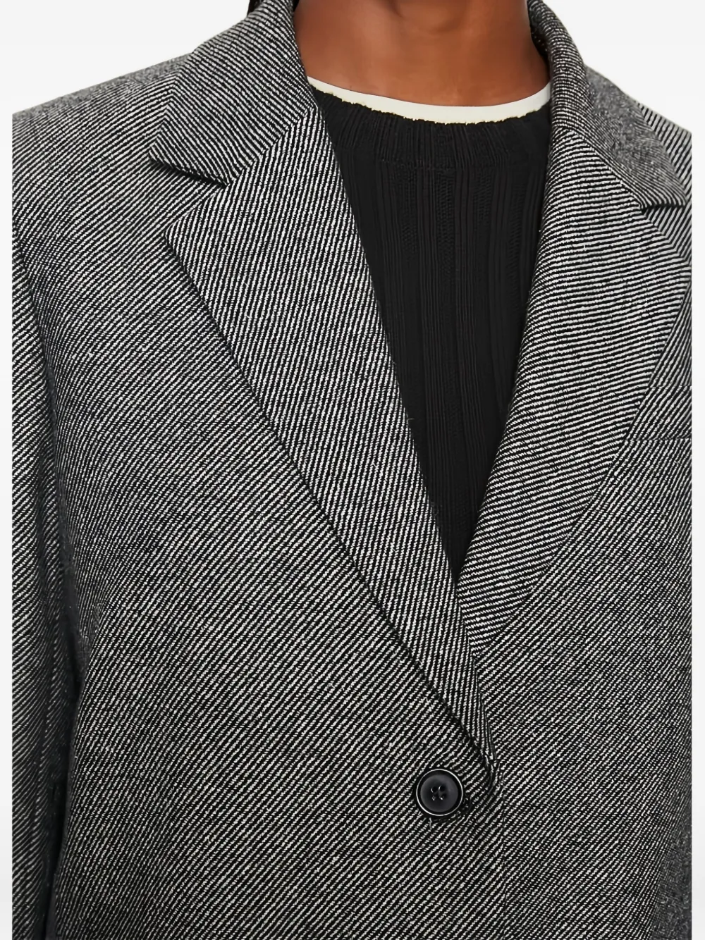 Marc O'Polo Gestreepte blazer Grijs