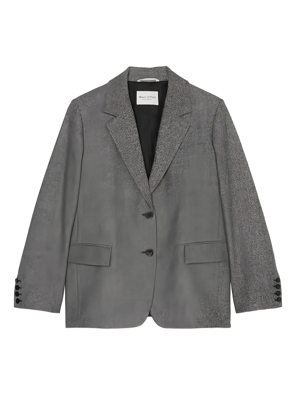 Marc O'Polo Gestreepte blazer Grijs