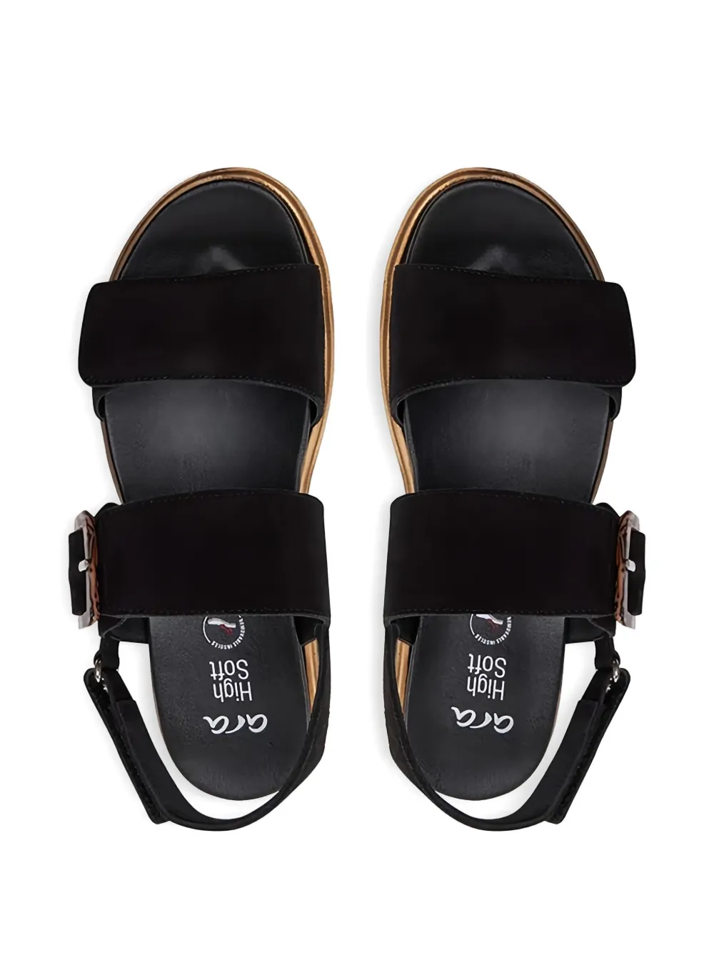 ARA 40mm Malaga sandals Black