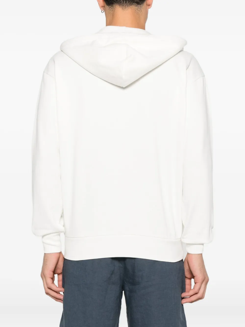 Marc O'Polo logo-patch hoodie Wit