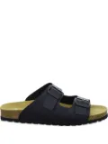 ARA double-buckle slide sandals - Black