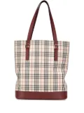 Burberry Pre-Owned 2000-2017 House Check Canvas tote bag - Red