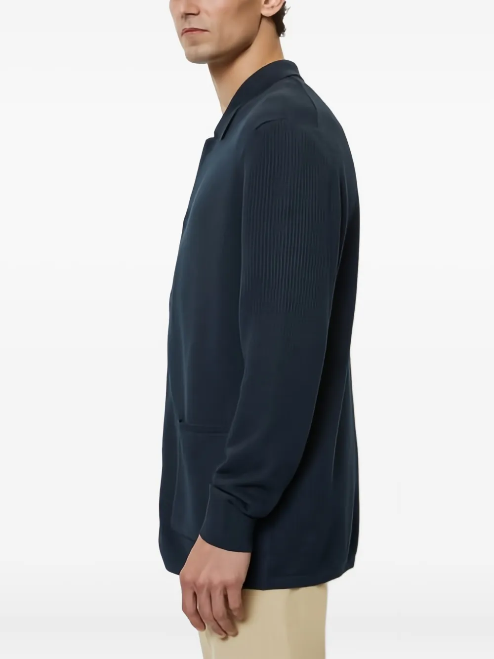 Marc O'Polo Geribbeld vest Blauw