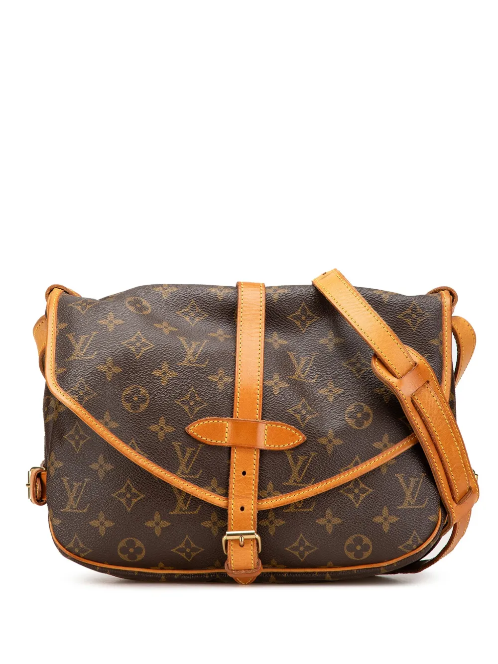 Pre-owned Louis Vuitton 1993 Monogram Saumur 30 Crossbody Bag