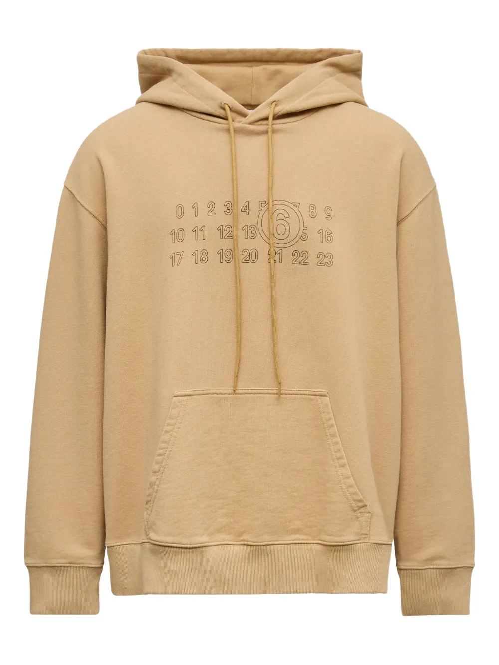 MM6 Maison Margiela hoodie con bordado gráfico | neutro | Image 1