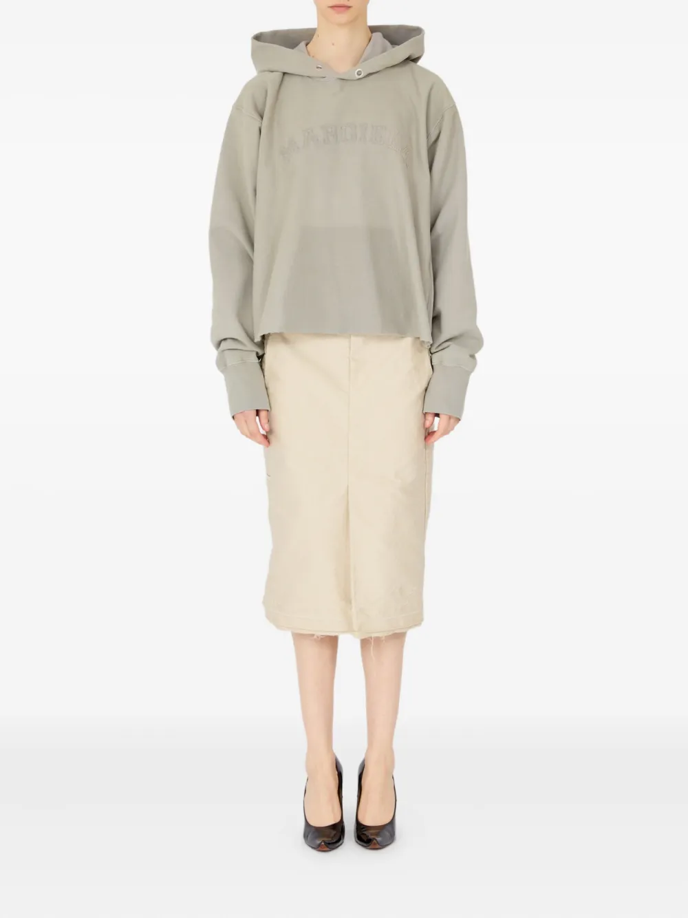 Maison Margiela Katoenen hoodie Grijs