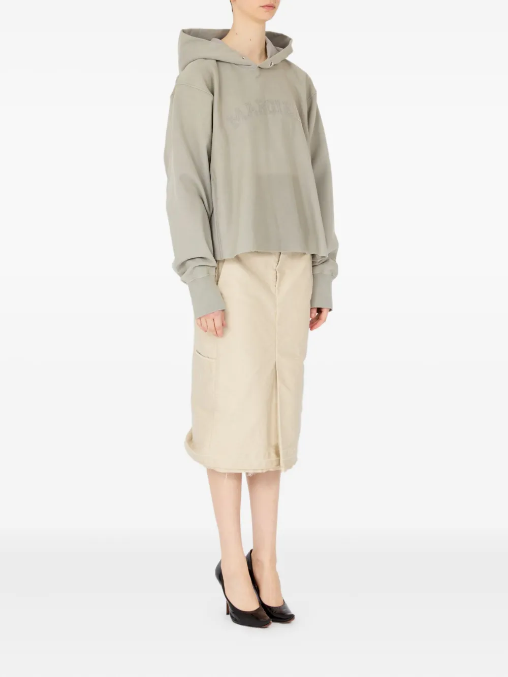 Maison Margiela Katoenen hoodie Grijs