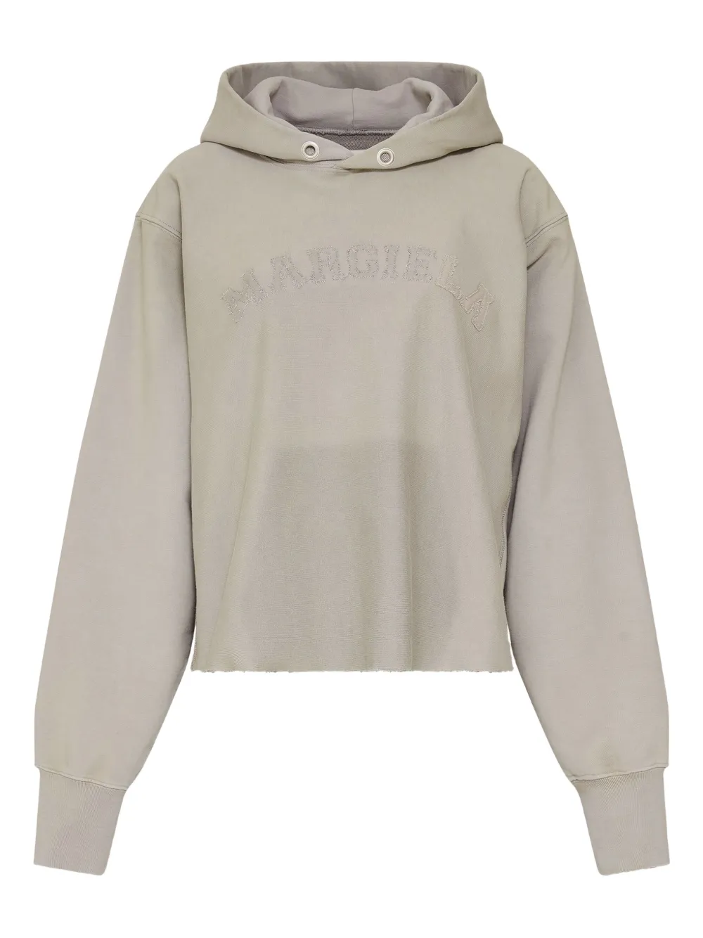 Maison Margiela Cotton Hoodie In Gray