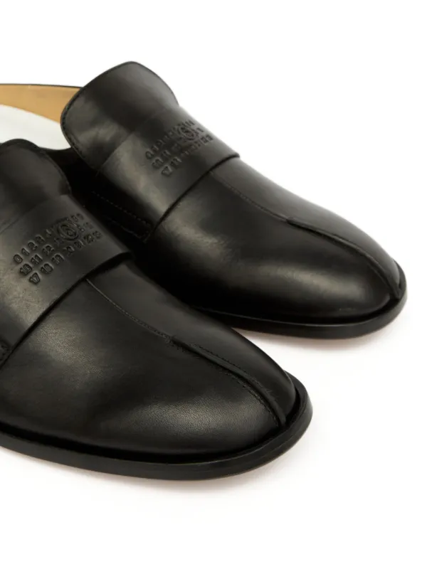 MM6 Maison Margiela ローファースタイル ミュール | ブラック