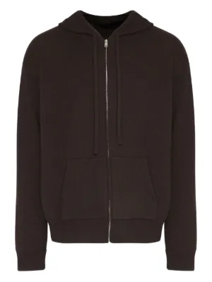 Maison Margiela Zipped Hoodie | Brown | FARFETCH CA