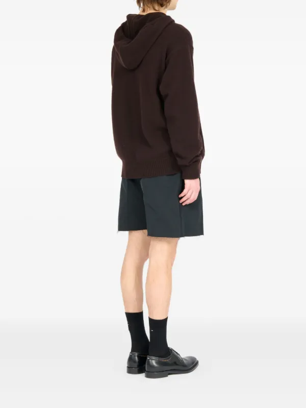 Maison Margiela zip-up Hoodie | Brown | FARFETCH JO
