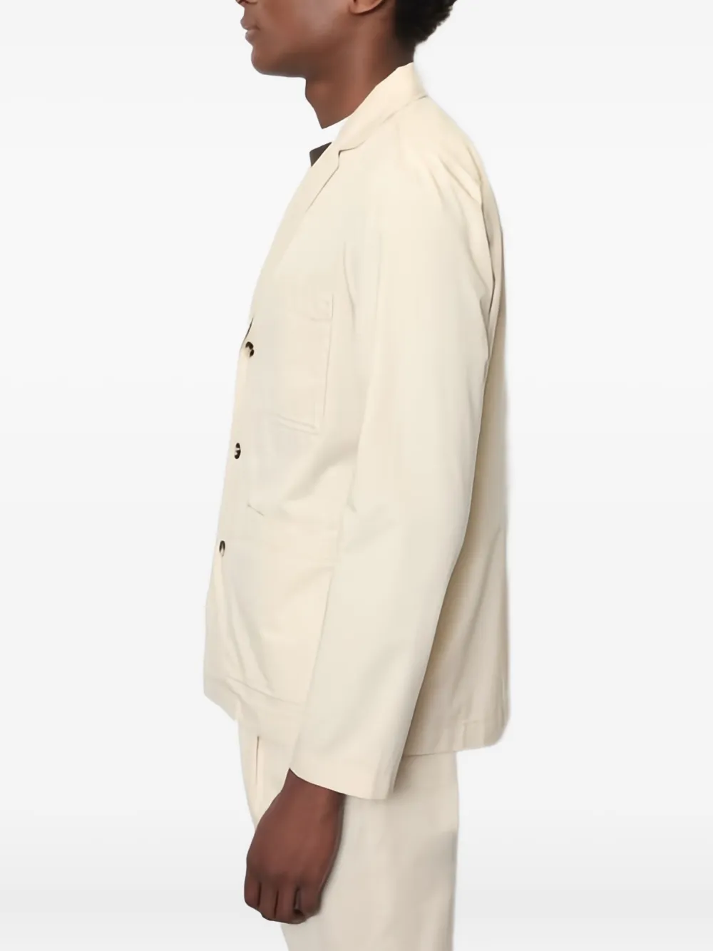 Marc O'Polo Button-up cargo blazer Beige