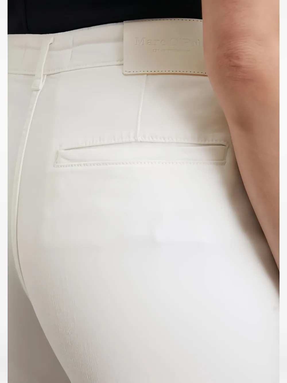 Marc O'Polo Jeans met logopatch Wit