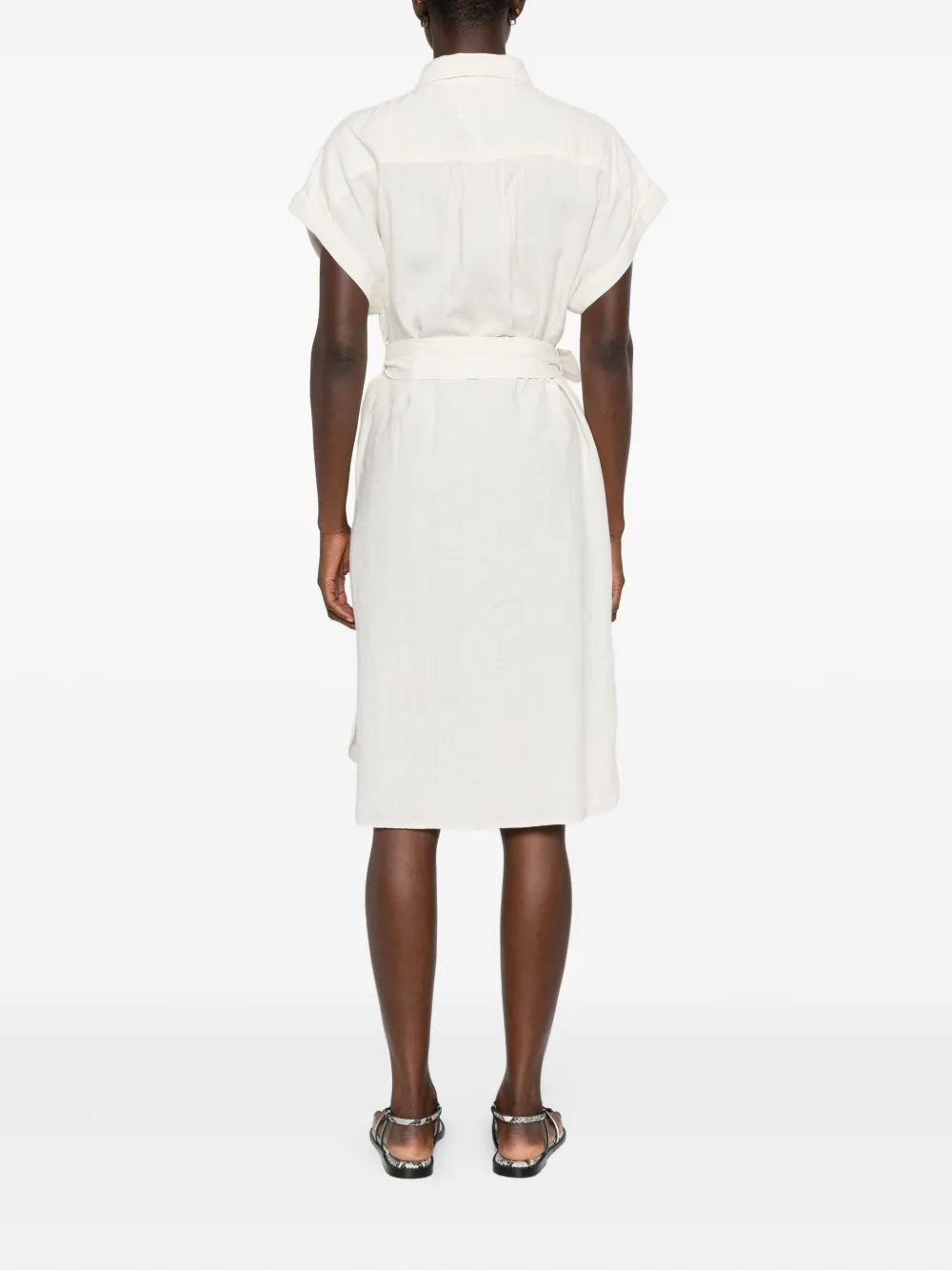 Marc O'Polo Blousejurk met ceintuur Beige