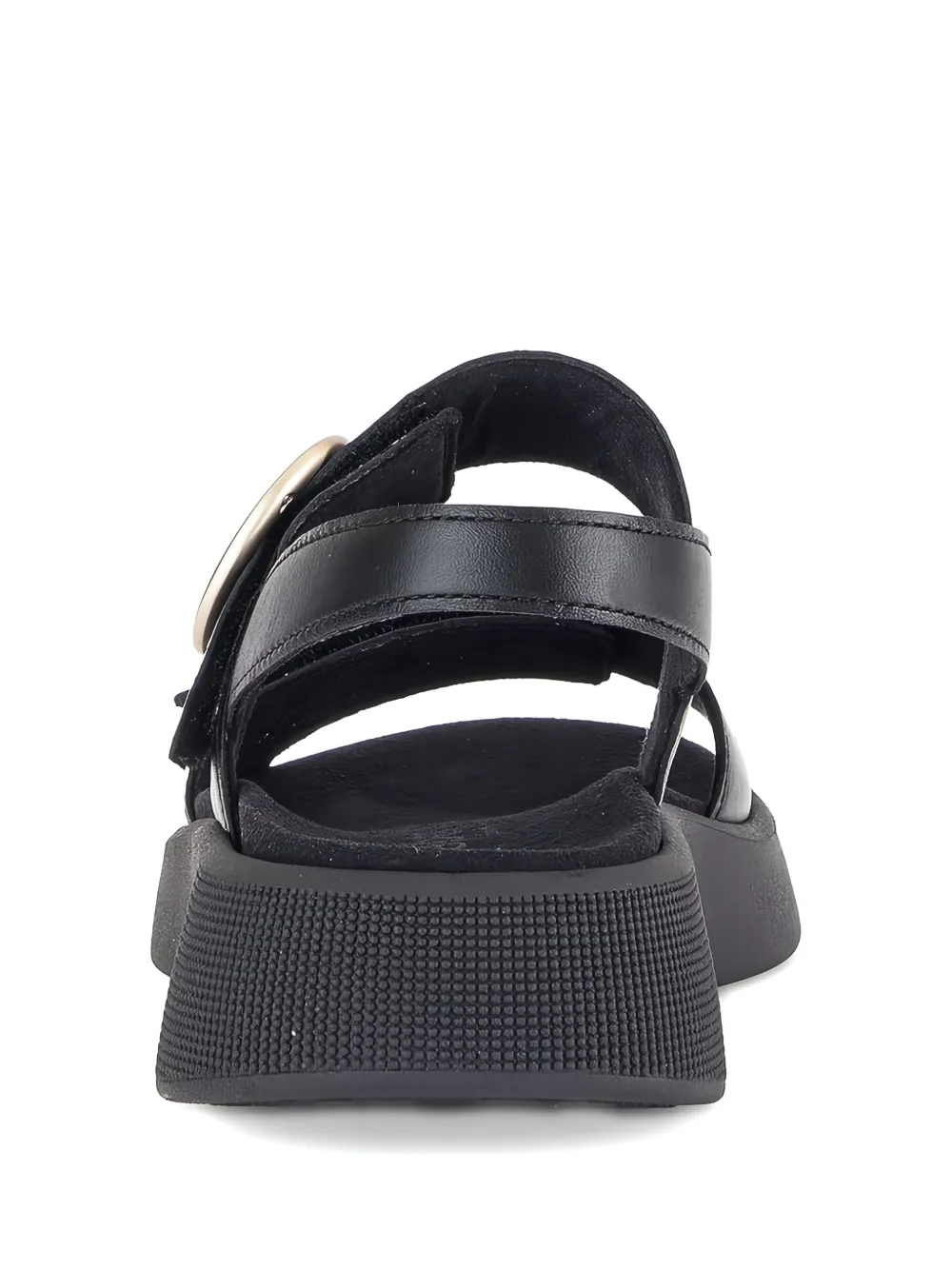 GABOR platform slingback sandals Black