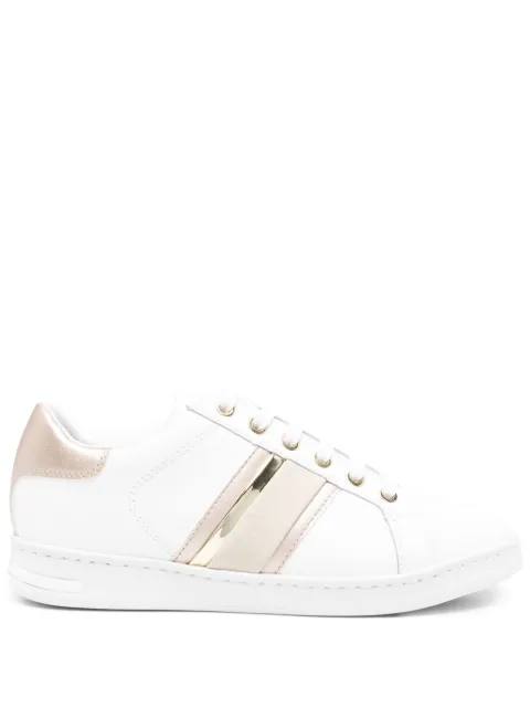 Geox Jaysen leather panelled lace-up sneakers