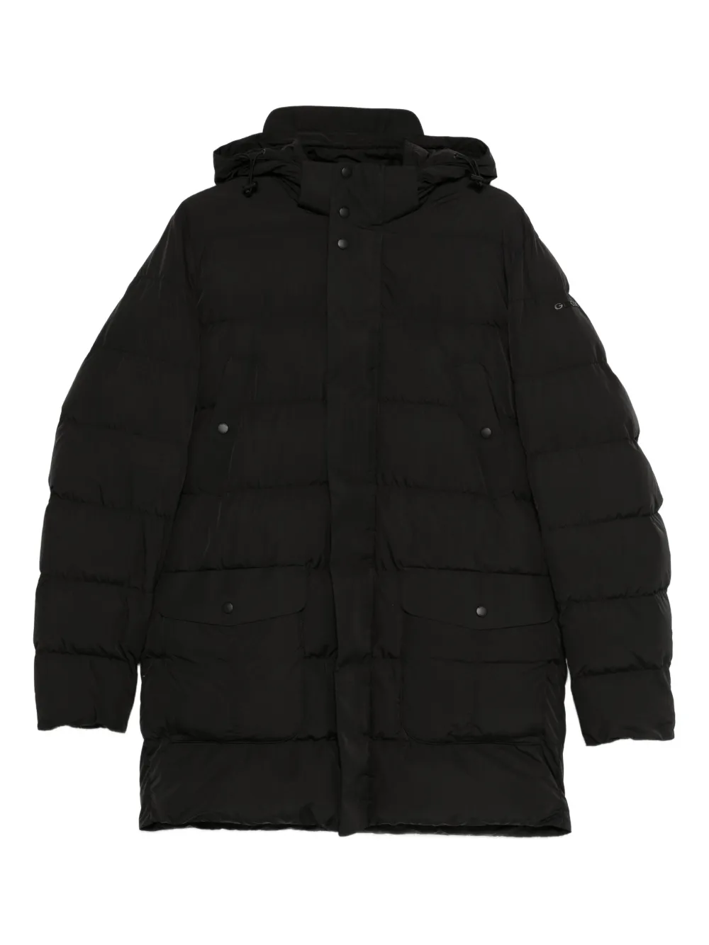 Geox Pieve hooded quilted jacket | Black | Image 1