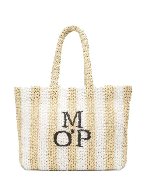 Marc O'Polo Runa striped woven tote bag