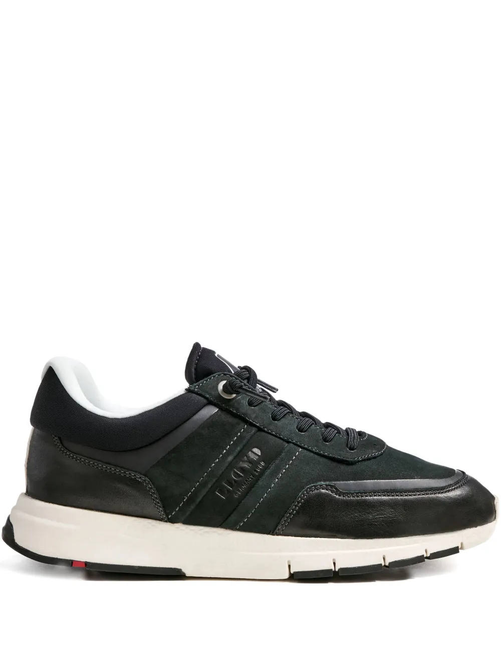 Lloyd Endley suede panelled low-top sneakers Black