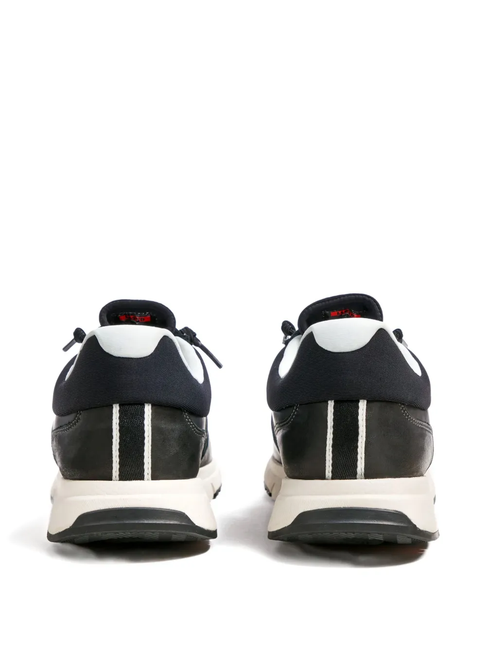 Lloyd Endley suede panelled low-top sneakers Black