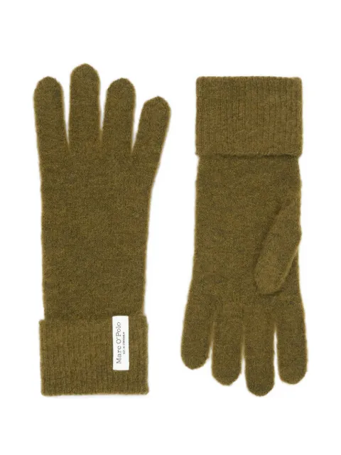 Marc O'Polo ribbed-cuff wool gloves