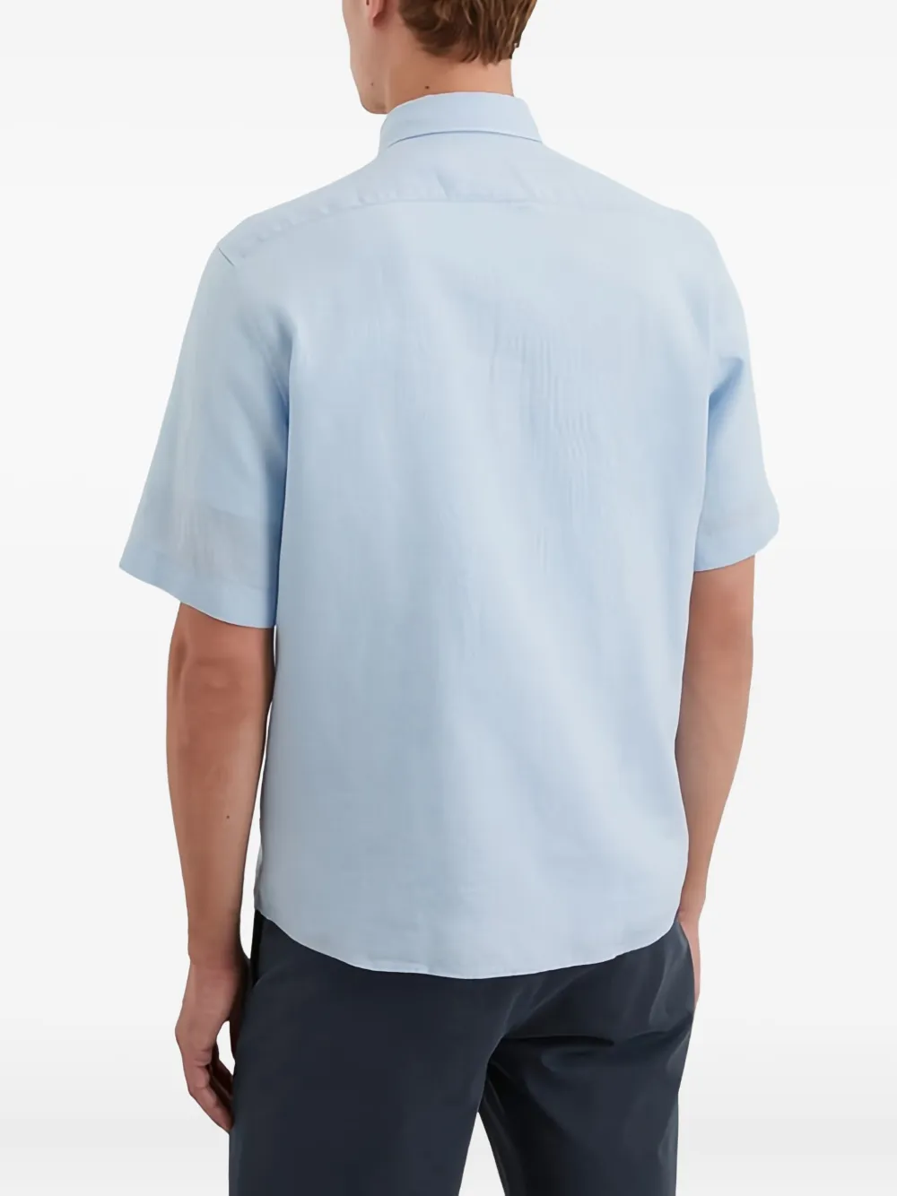 Marc O'Polo Overhemd met korte mouwen Blauw