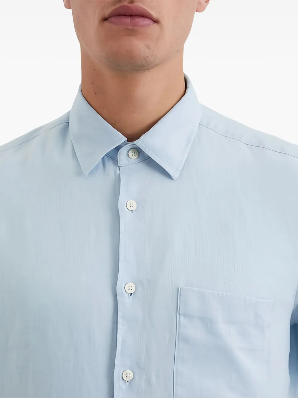 Marc O'Polo Overhemd met korte mouwen Blauw