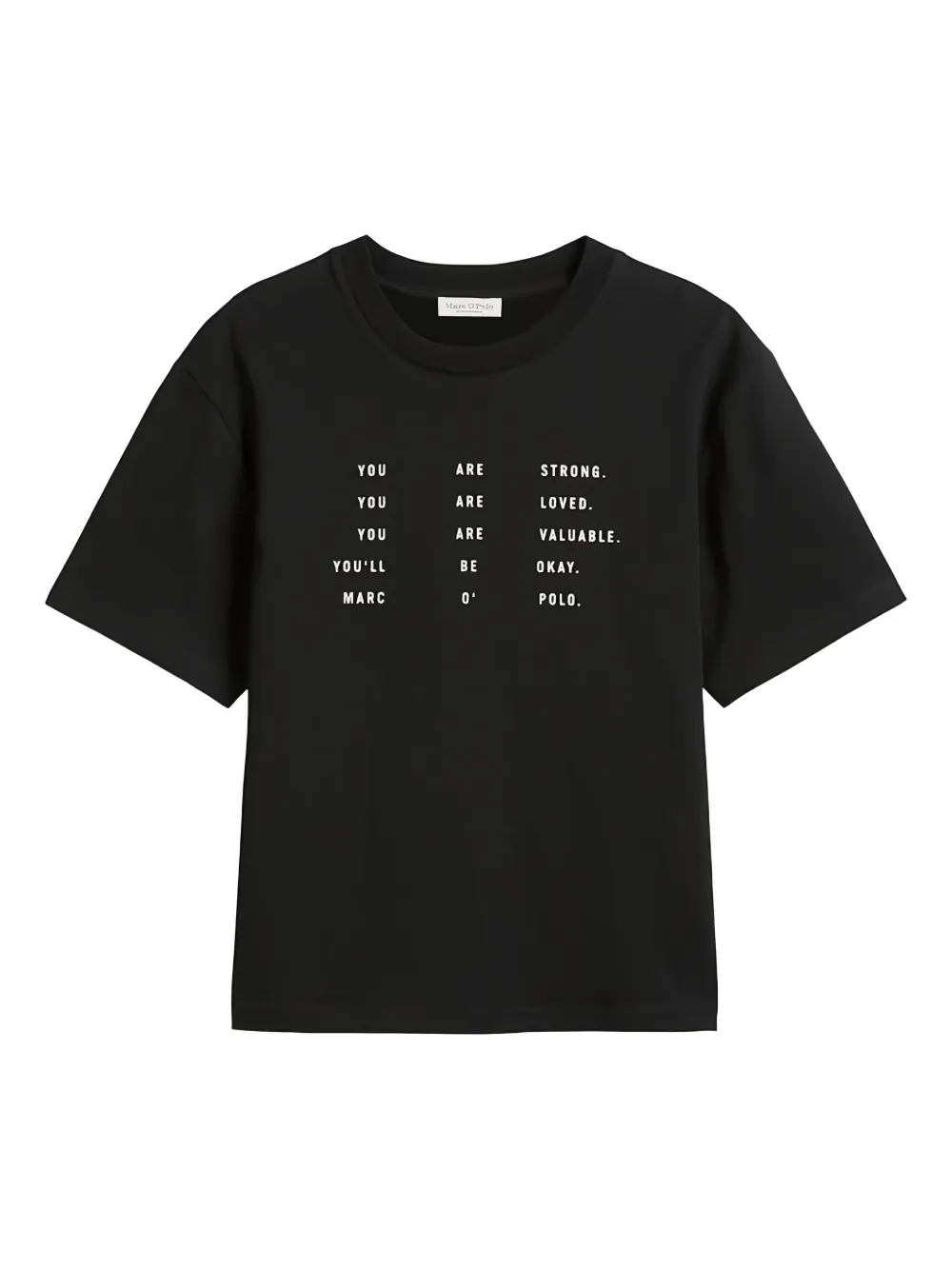 Marc O'polo Slogan-print T-shirt In Black