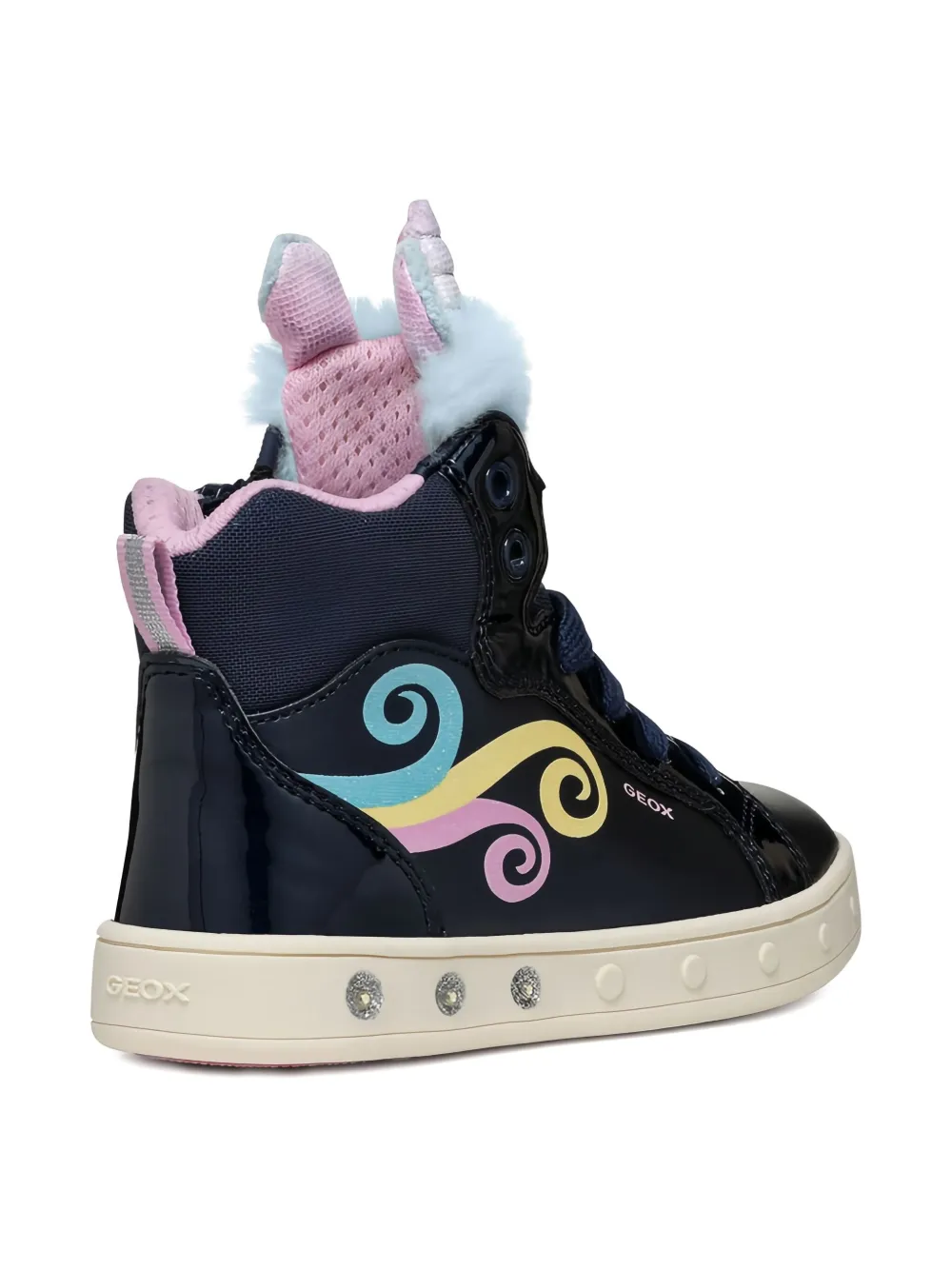 Geox Kids Skylin unicorn-themed high-top sneakers | Teen Girl Shoes | Image 2
