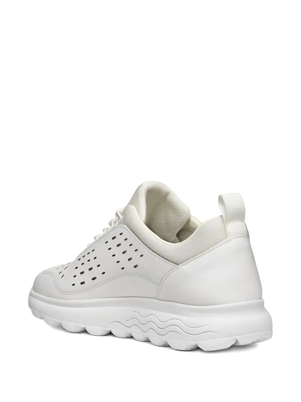 Geox Spherica perforated lace-up sneakers White