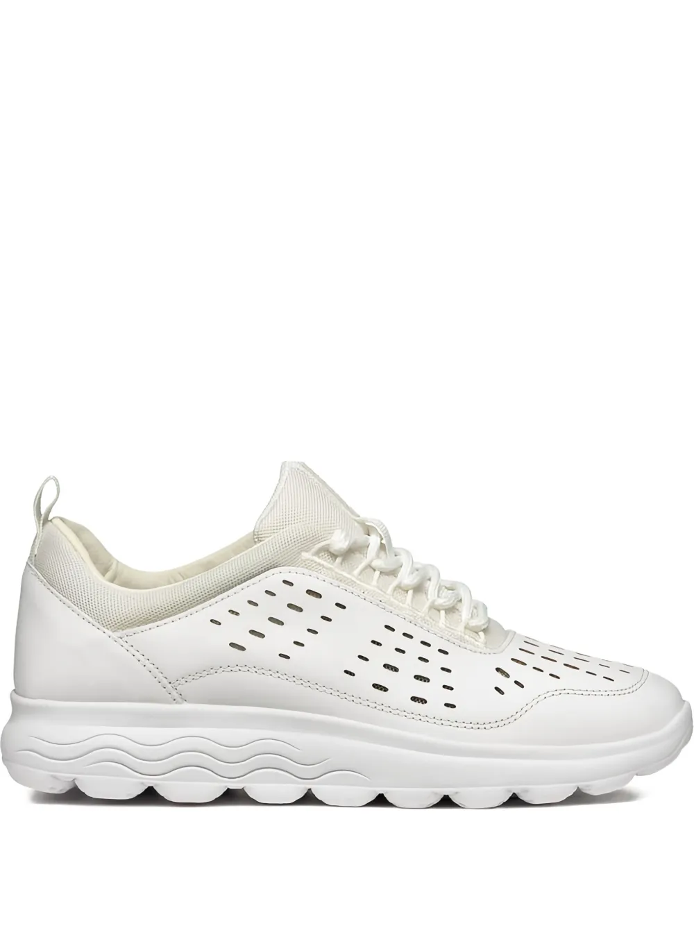 Geox Spherica perforated lace-up sneakers | White | Image 1