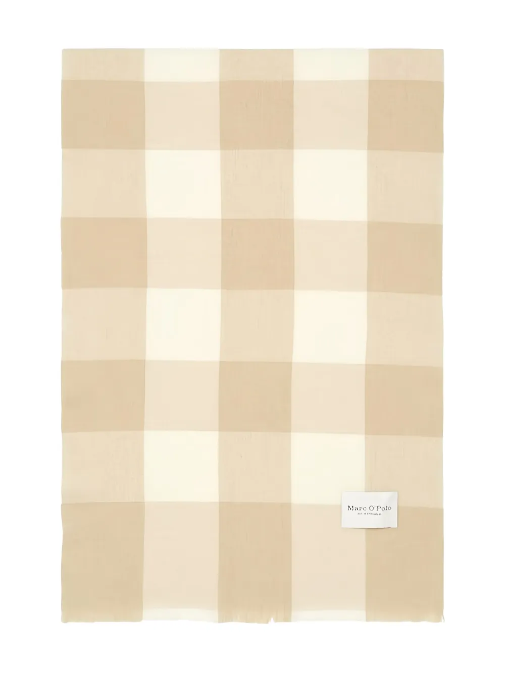 Marc O'Polo Geruite sjaal Beige