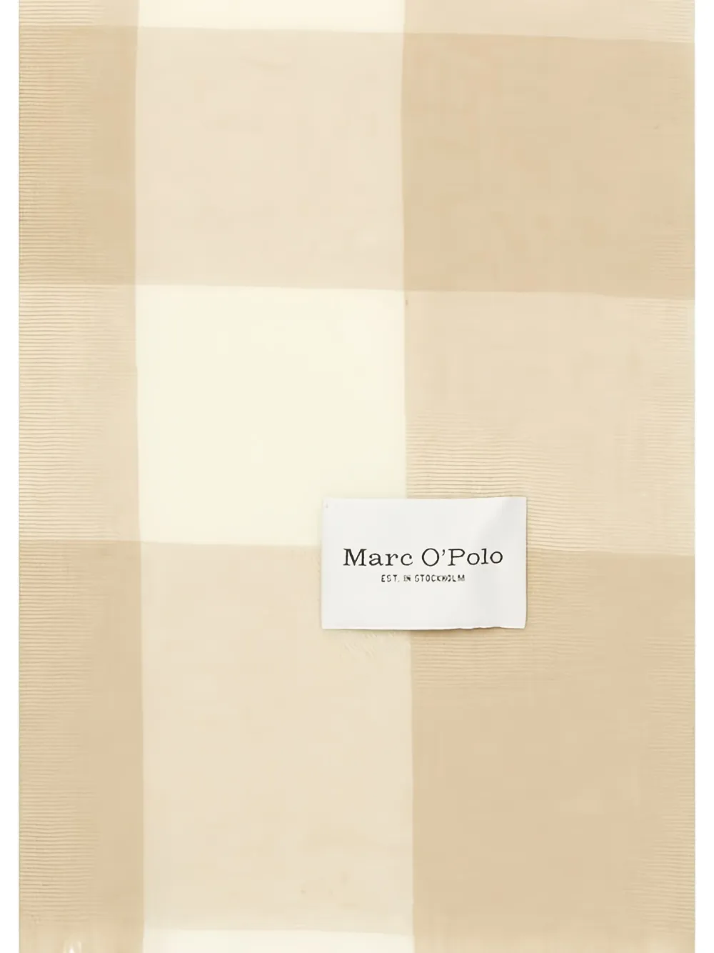 Marc O'Polo Geruite sjaal Beige
