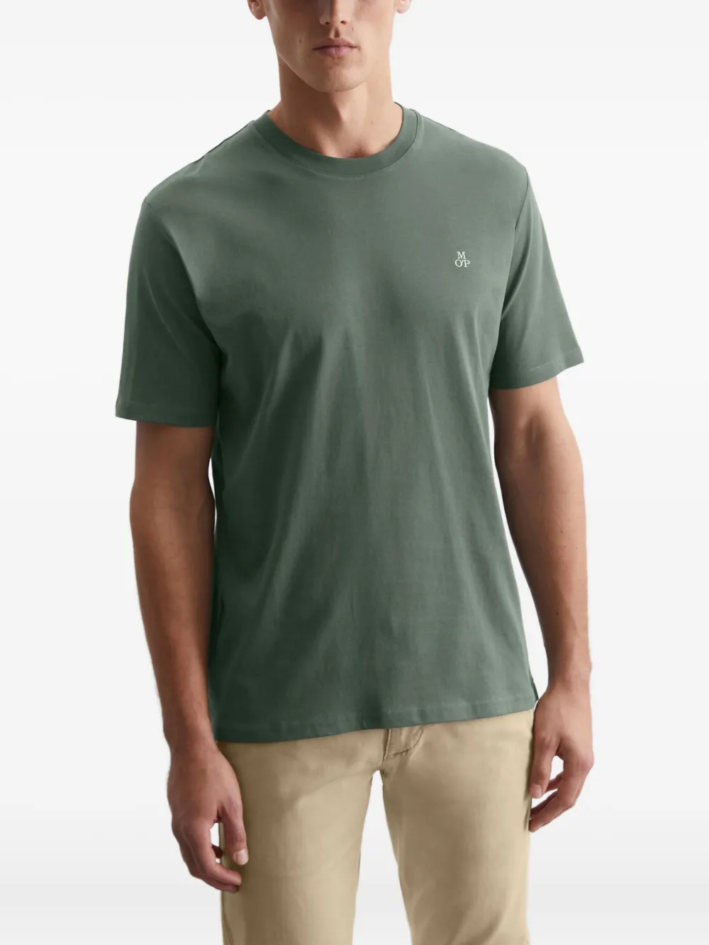 Marc O'polo Logo-detailed T-shirt In Green