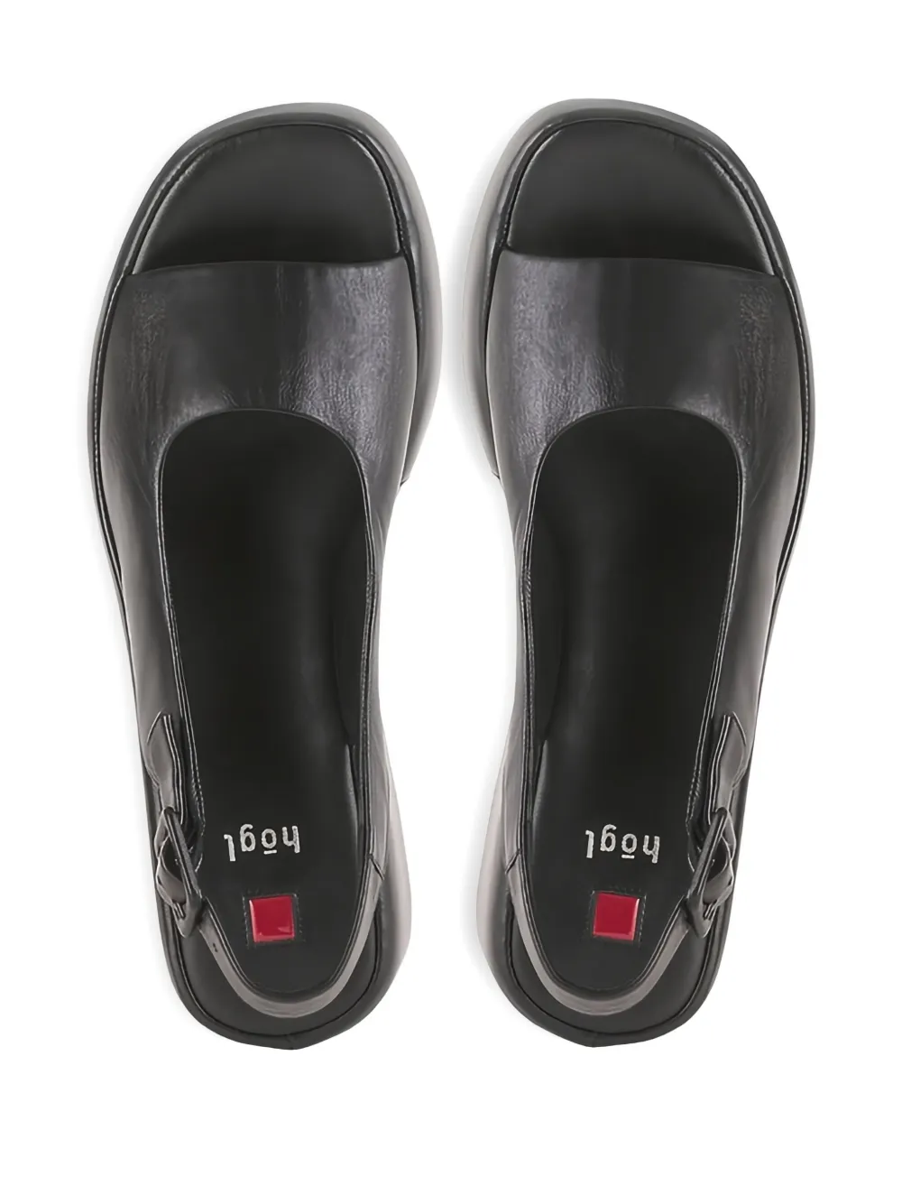 Hogl 70mm Loulou slingback platform sandals Black