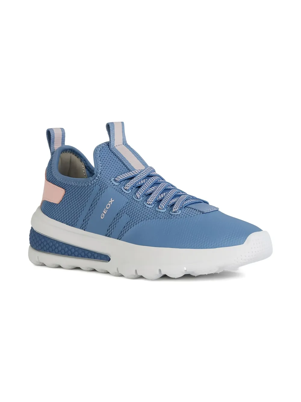 Geox Activat Mesh-panel Lace-up Sneakers In Multi