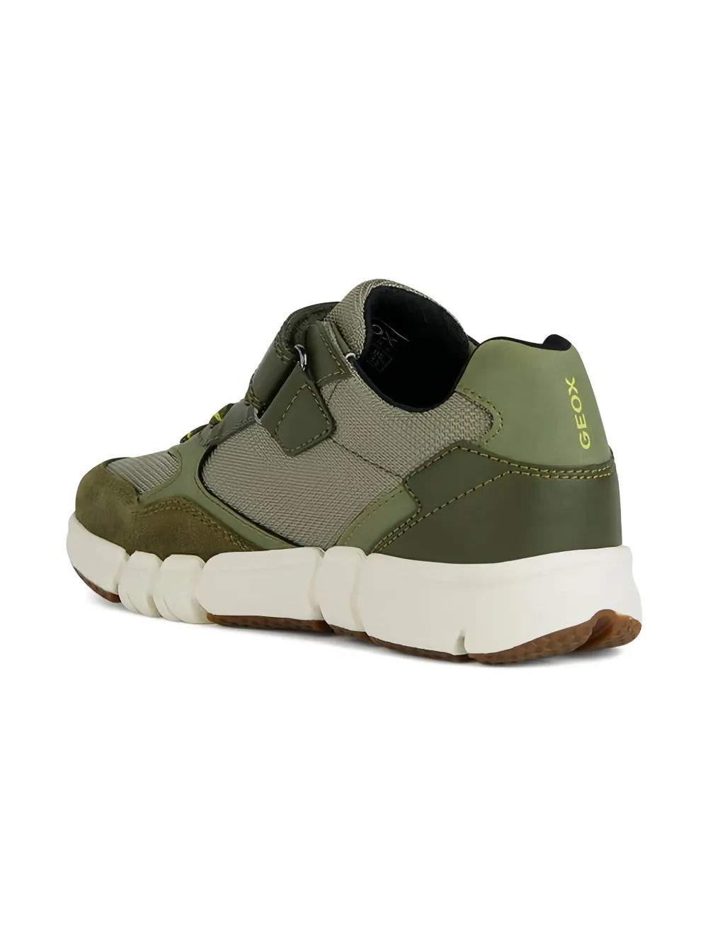 Geox Flexyper Mesh-panelled Sneakers In Green