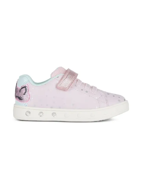 Geox Kids Skylin glitter star-print sneakers