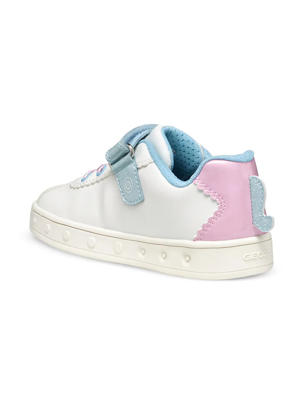 Geox Kids Skylin unicorn-embellished sneakers Wit