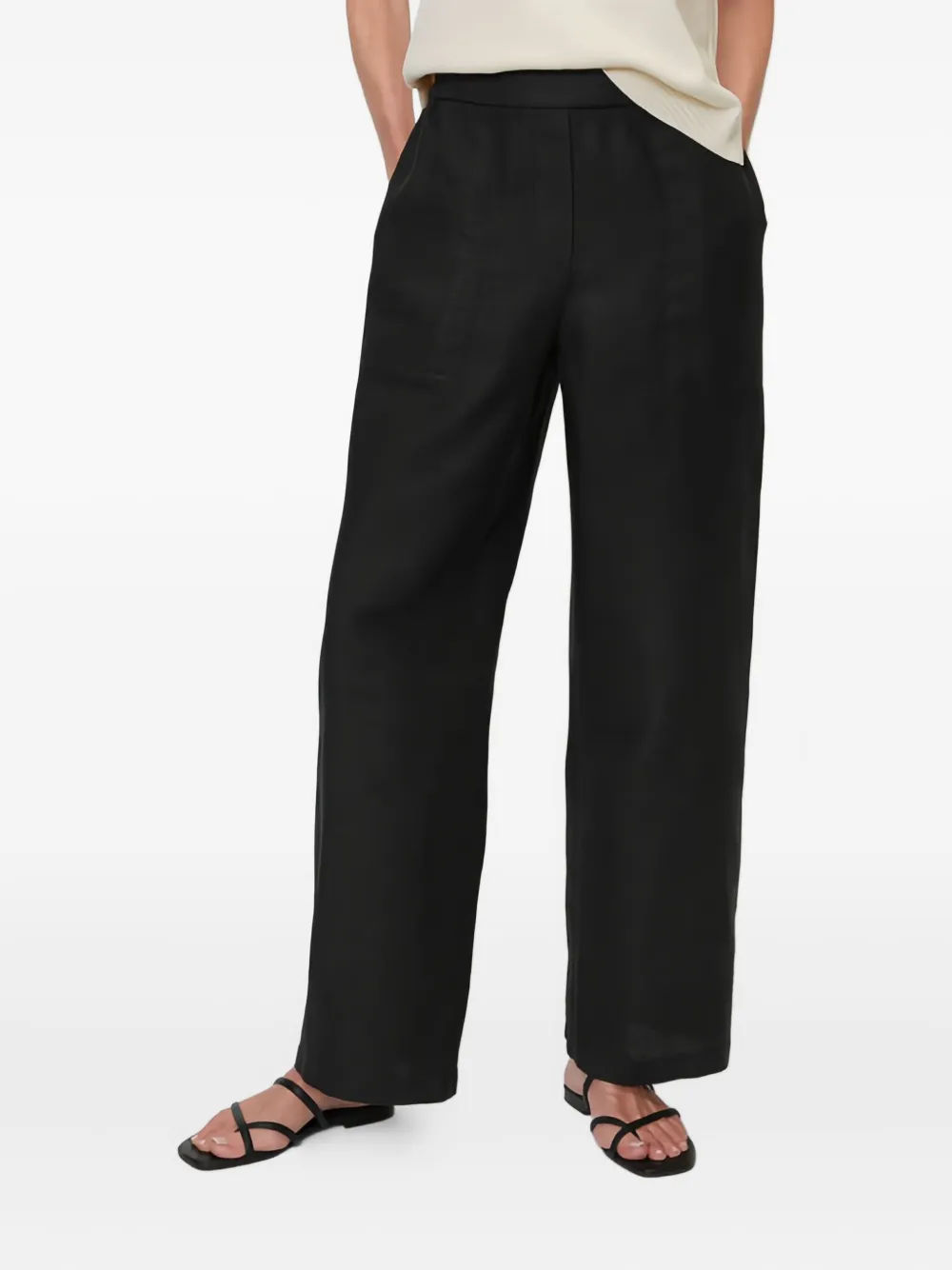 Marc O'Polo Linnen broek Zwart