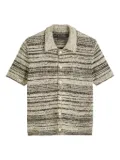 Marc O'Polo marl-knit short-sleeve shirt - Black