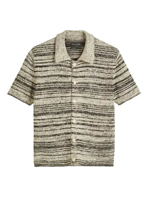 Marc O'Polo marl-knit short-sleeve shirt