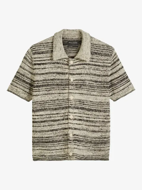 Marc O'Polo marl-knit short-sleeve shirt