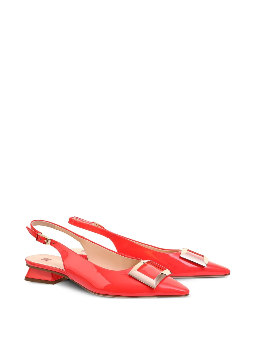 Hogl zapatillas Jenny de charol con puntera en punta | Zapatillas planas | Image 2