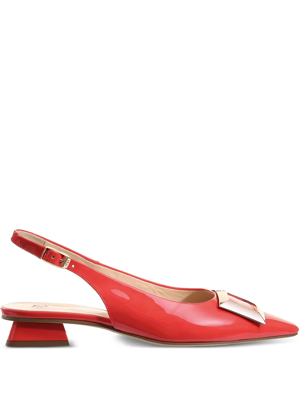 Hogl Jenny patent-leather pointed-toe pumps Red