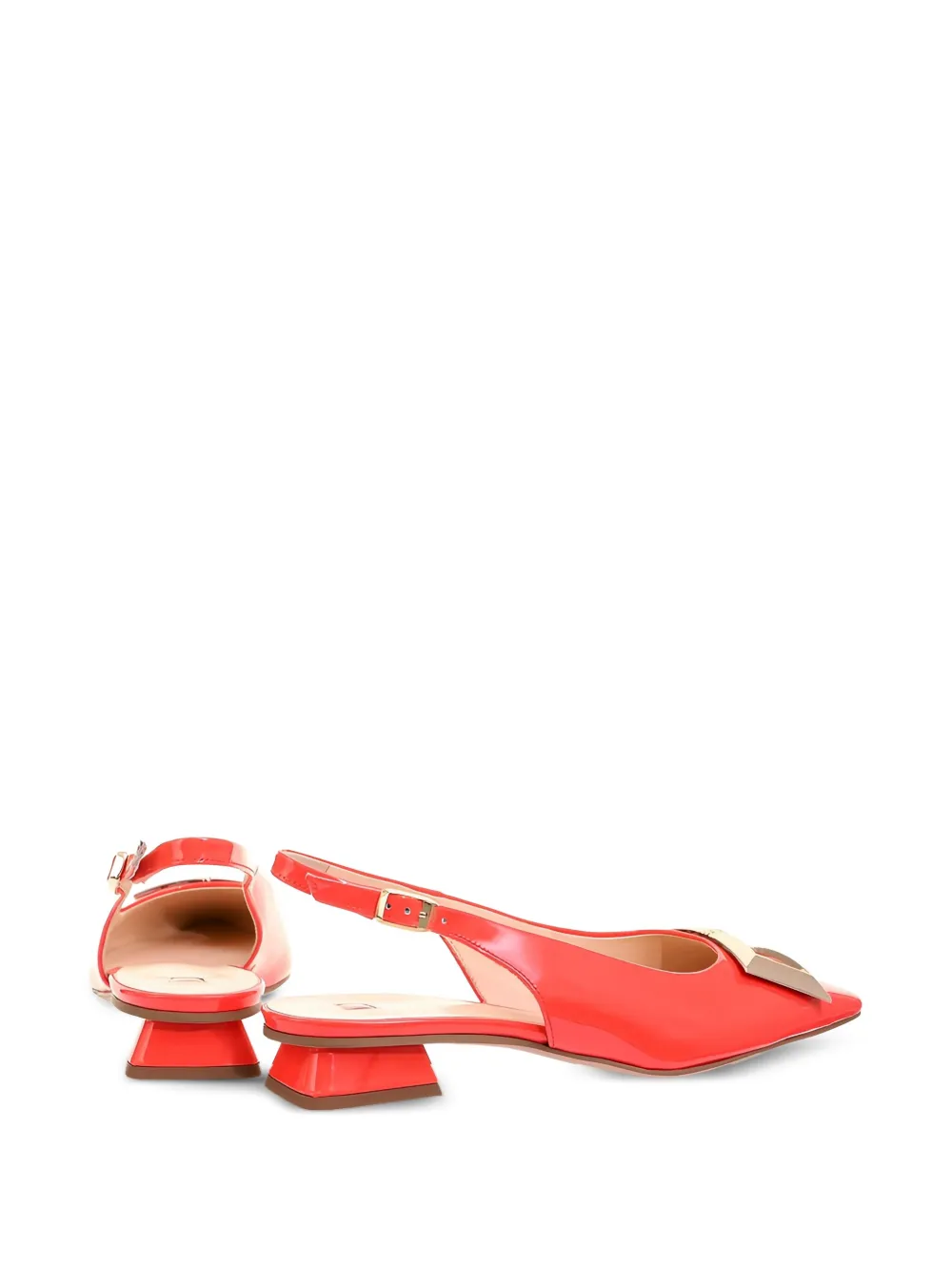 Hogl Jenny patent-leather pointed-toe pumps Red
