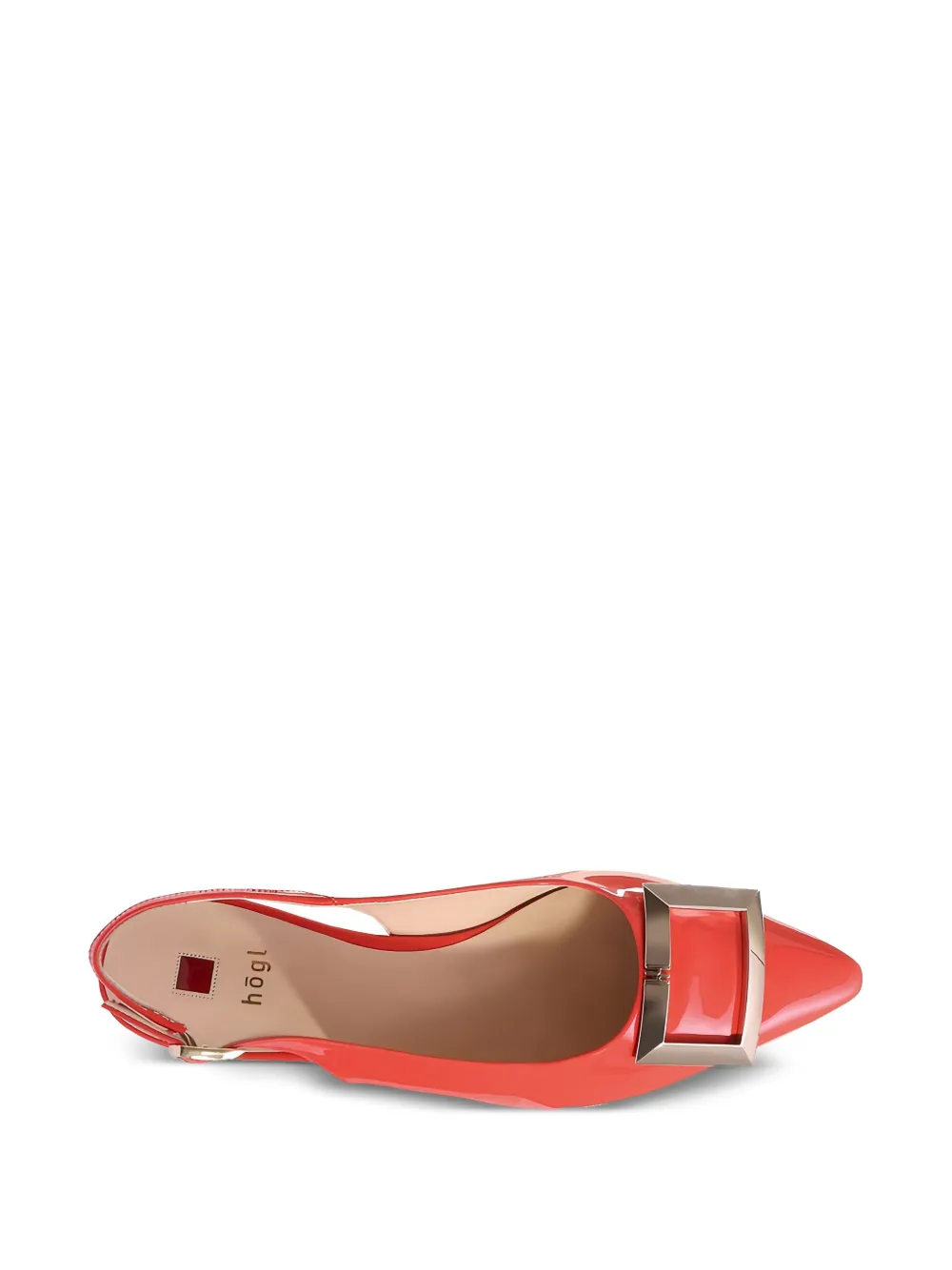 Hogl Jenny patent-leather pointed-toe pumps Red