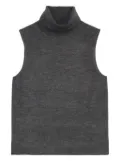 Marc O'Polo roll-neck sleeveless top - Grey