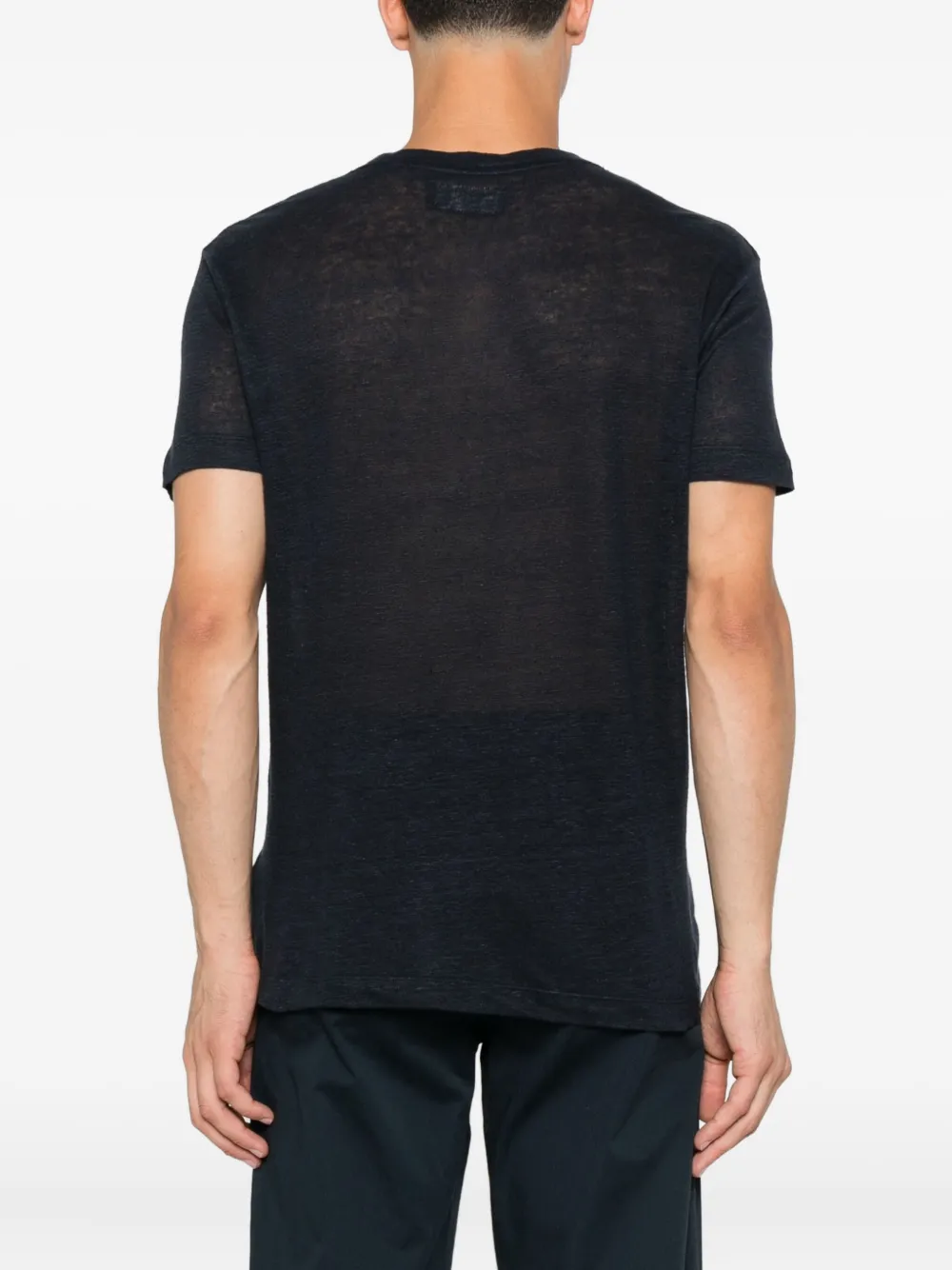 Marc O'Polo Linnen T-shirt Blauw